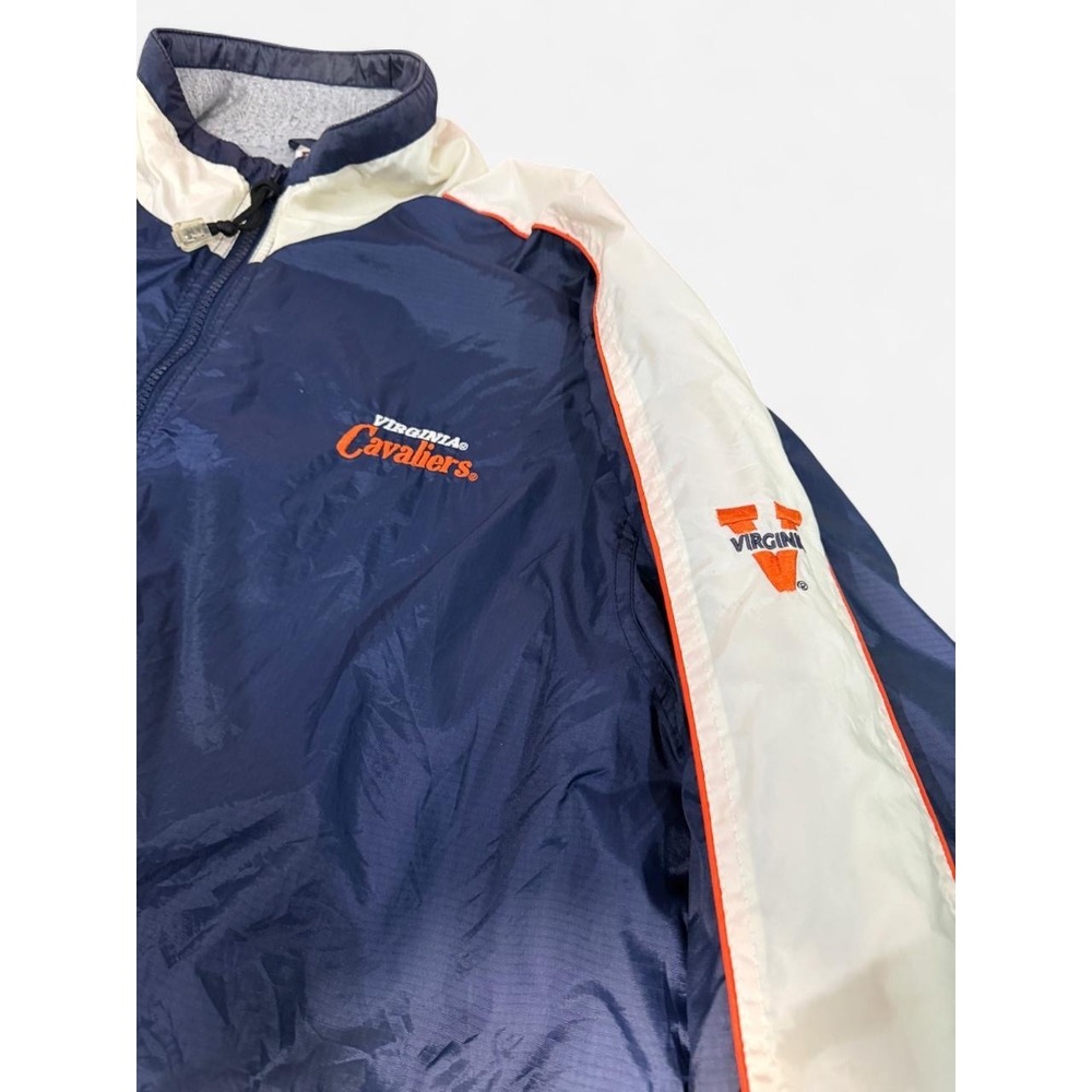 VTG Red Oak Virginia Cavaliers Jacket Mens M Navy Blue Full Zip Embroidered Logo